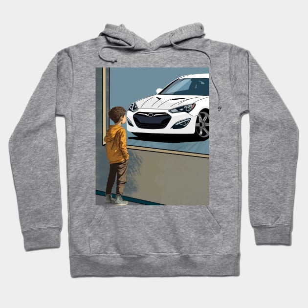 Hyundai Genesis Coupe Kids Dreams Hoodie by Rebellion Store